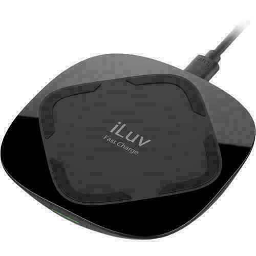 iLuv 15W QI CERTIFIED FAST WIRELESS CHARGER WITH 7.5W SUPPORTS IPHONES & SAMSUNG