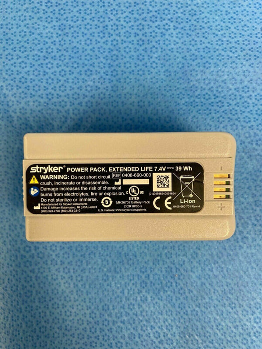 1PCS For Stryker POWER PACK EXTENED LIFE 7.4V 39Wh 0408-660-000