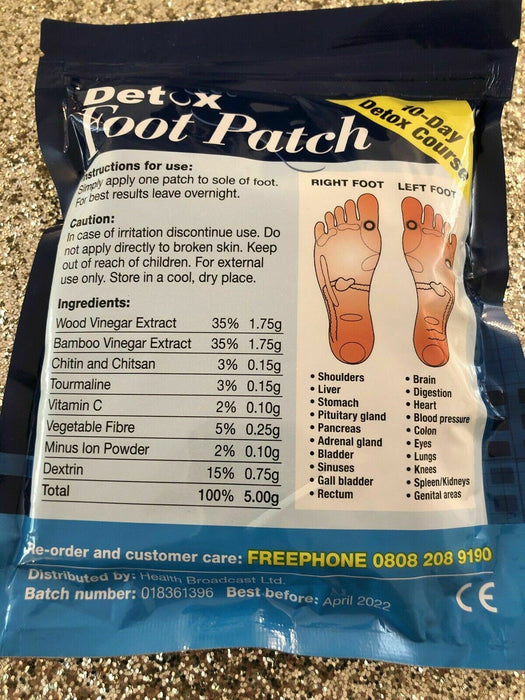 Detox Foot Patch 10 Day Detox Course (CE approved)