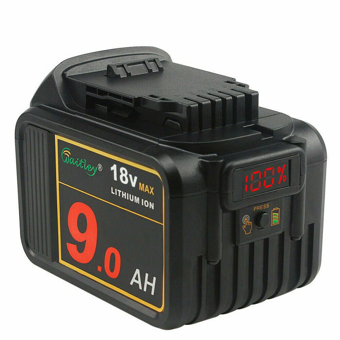 18V  9.0Ah Li-ion Battery for Dewalt XR DCB180 DCB182 DCB184 DCB200