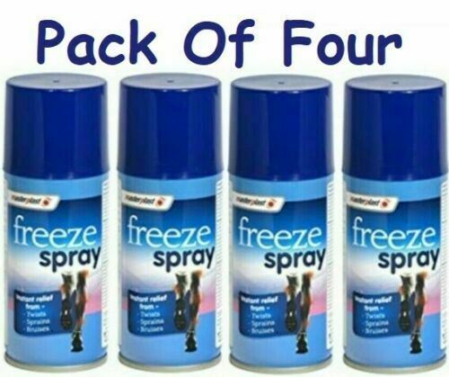 4x150ML Freeze Spray  - Instant Relief From Twists - Sprains - Muscular
