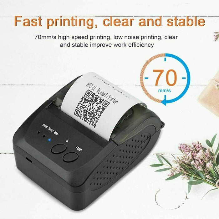 Neptune Thermal Label Printer, 58mm 90mm/S Receipt Pos  Bill Printer