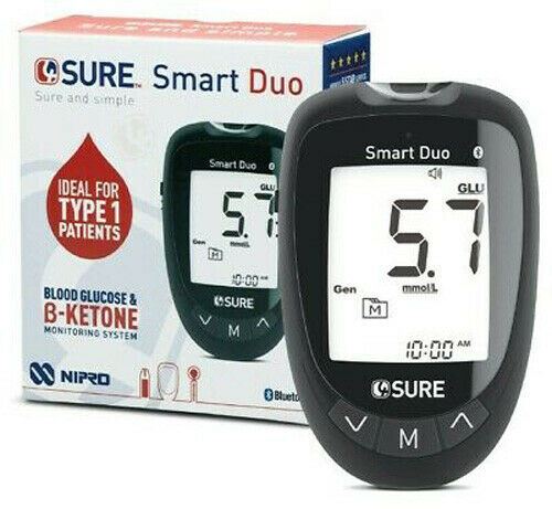 4 Sure Smart Duo Blood Glucose & b-Ketone Monitoring System