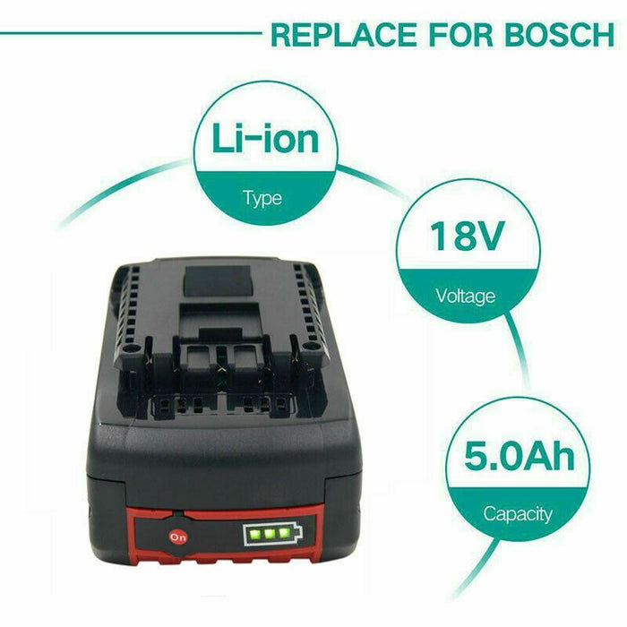 6.0Ah Bosch 18V Genuine Li-ion BAT609 BAT618 BAT611 BAT620 BAT610G 24618-01