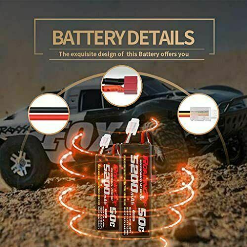 2 off 3S 11.1V 50C 5200mAh Lipo Hardcase Batteries with Deans