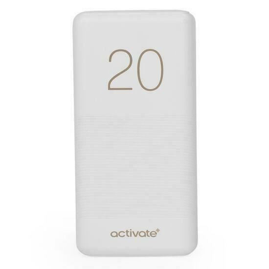 Activate 20000 mAh Powerbank - White 20000 mah 1 years warranty 2 Amp output