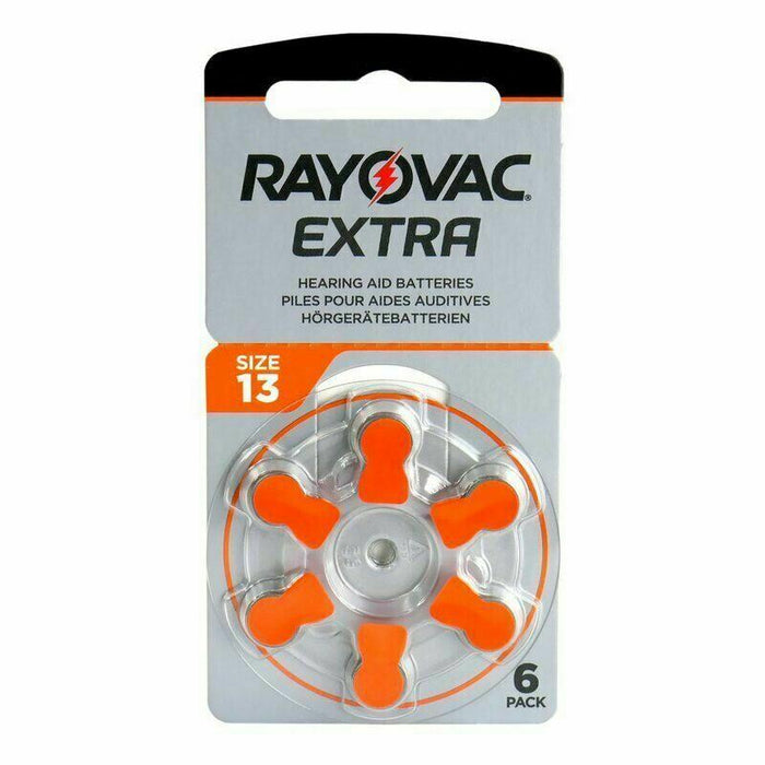 Rayovac Extra Size 13 PR48 hearing Aid Batteries 12 Cells