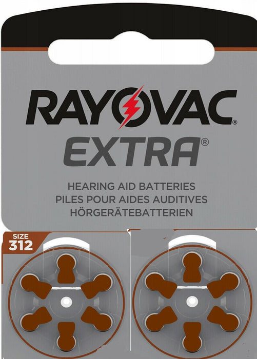 Rayovac Extra MF (Brown / Size 312) Hearing Aid Batteries