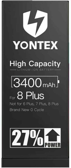 3400mAh Battery Compatible with iPhone 8 Plus 0 Cycle -  High Capacity Li-ion