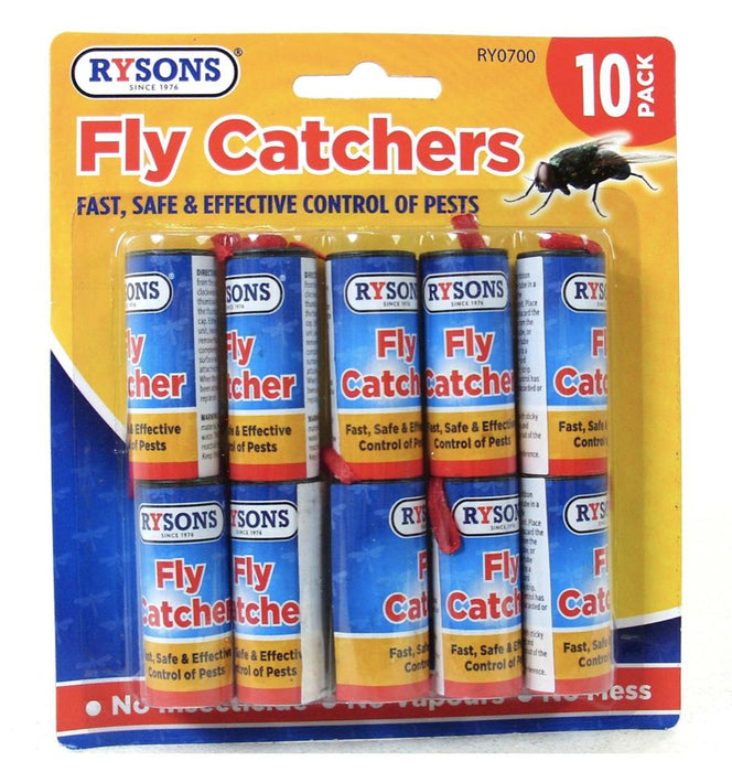 10 Fly Insect Catcher Killer Trap Strip Pest Bug Wasp Ants Window Office Home
