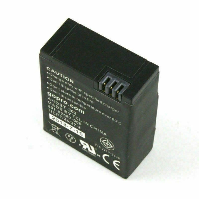 Original Battery AHDBT-302 For GoPro HERO3 HERO3+ 3.7V 1180mAh 4.37Wh