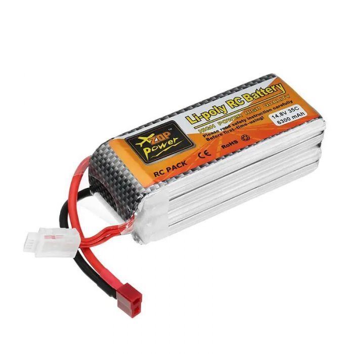 ZOP Power 14.8V 4s 6300mAh 45C Lipo Battery T-plug Arrma Traxxas RC Car Plane