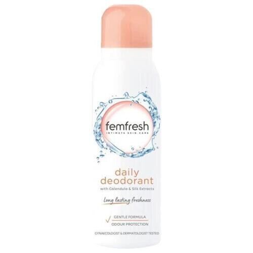 3 x Femfresh Intimate Hygiene Feminine Freshness Deodorant Spray 125ml