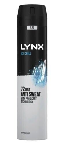 4 X - Lynx XXL  - Ice Chill  - Anti Perspirant Deodorant - 250ml