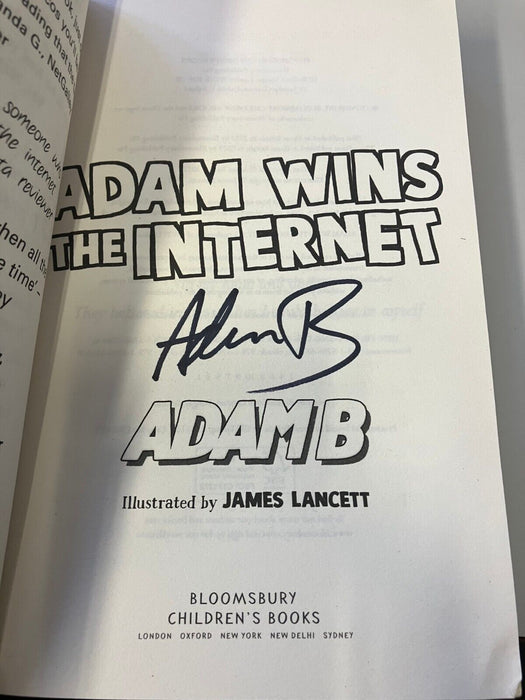 Adam Wins The Internet - youtuber Adam B - signed