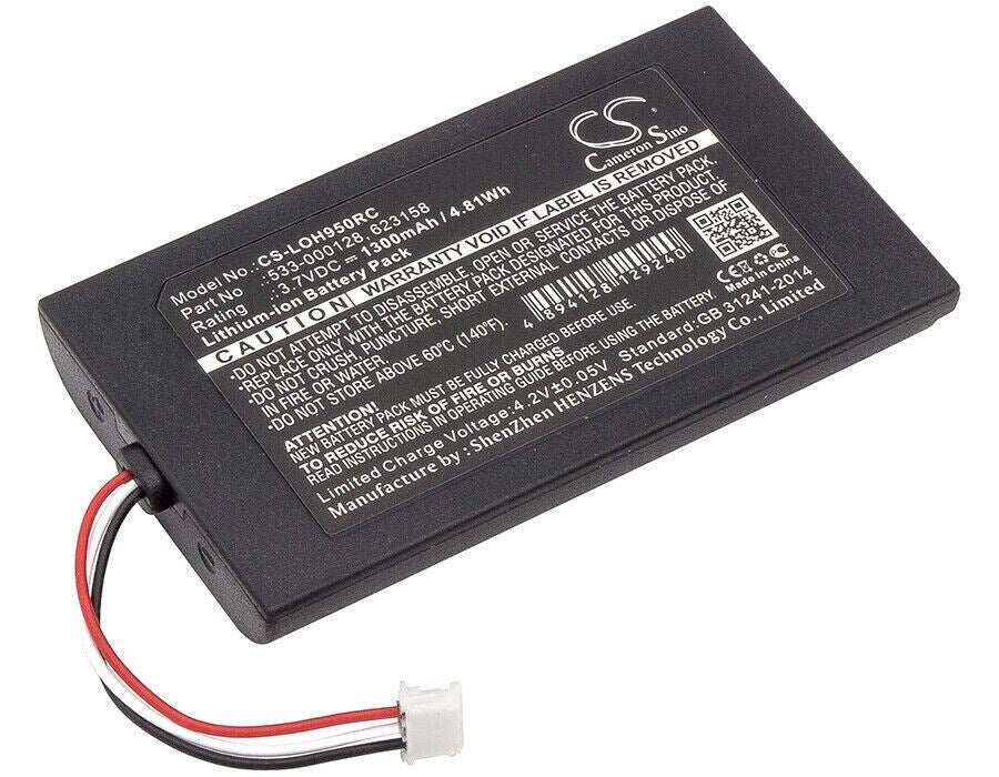 3.7V Battery for Logitech Elite 1300mAh Quality Cell NEW 533-000128, 623158