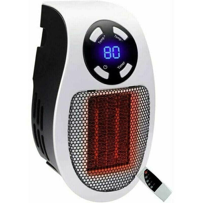 Lloytron StayWarm 500W Plugin Ceramic Fan Heater - Black