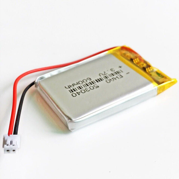 3.7V 600mAh Lipo Polymer Battery JST ZH 1.5mm 2Pin For DVD GPS Bluetooth 503040