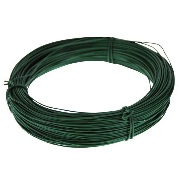 20m Garden Wire 2mm Strong Bendy Multi Purpose Green Plant Tie Support Holder