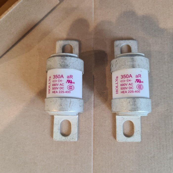 2 x Holly 350A HEA Fuses 690V AC 500V DC HEA 225-400 New