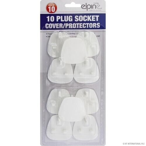 10Pc Child Safety UK Plug Socket Covers Mains Electrical Protector Inserts Guard