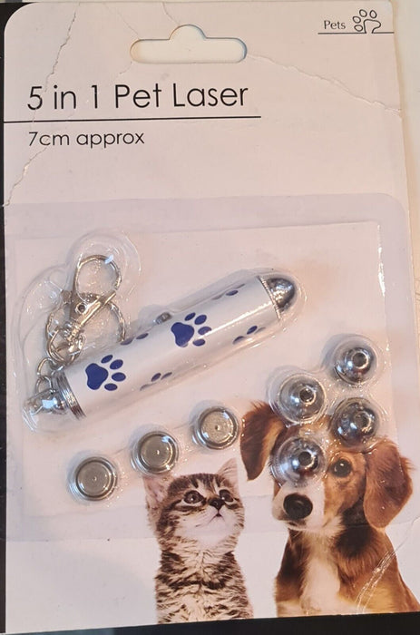 5 in 1 pet laser for cats 7cm approx New