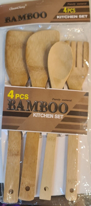 4pc bamboo kitchen set new