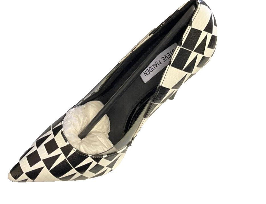 Steve Madden Stiletto 'Wileen' Black and White High Heels UK 6