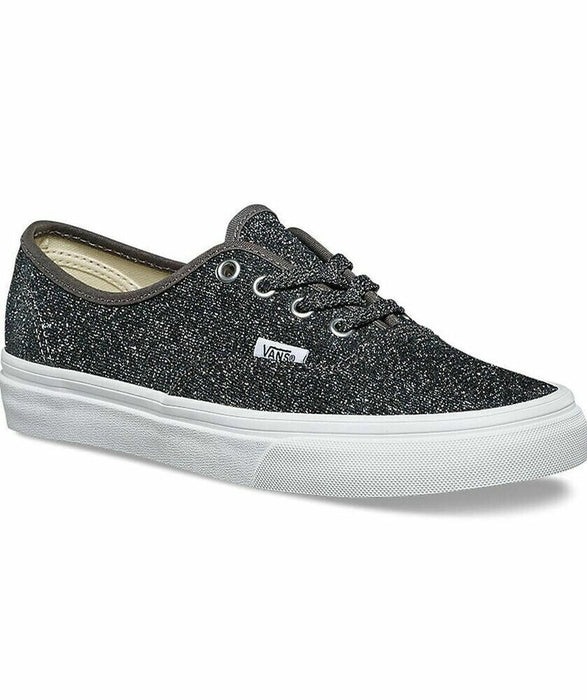 Vans 'Authentic' Lurex Glitter Black - Kids Size UK 6