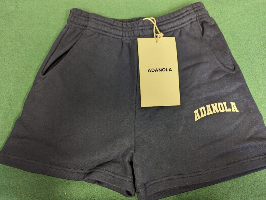 ADANOLA Varsity Sweat Shorts - Navy Blue XS